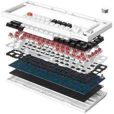 Клавіатура GamePro MK160W Red з Hot-Swap RGB White (MK160W)