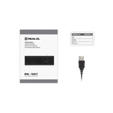 Клавіатура REAL-EL RK-507 Black (EL123100050)