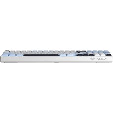 Клавіатура бездротова Aula S100pro Brown Switch White/Black (6948391205755)