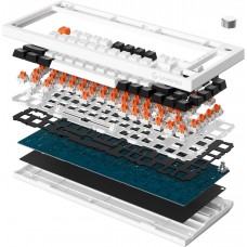 Клавіатура бездротова GamePro Asgard Valhalla MK160W Pro White (MK160W Pro)