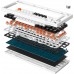 Клавіатура бездротова GamePro Asgard Valhalla MK160W Pro White (MK160W Pro)