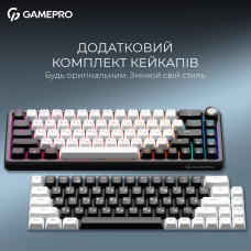 Клавіатура бездротова GamePro Asgard Valhalla MK210W Pro White (MK210W Pro)