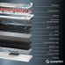 Клавіатура бездротова GamePro Asgard Yord Keychron Super Red Switch White (MK266WH)