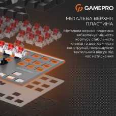 Клавіатура бездротова GamePro Genesis Joker Pro MK124G Pro Gray (MK124G Pro)