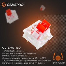 Клавіатура бездротова GamePro Genesis Joker Pro MK124G Pro Gray (MK124G Pro)