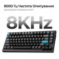 Клавіатура бездротова Keychron Q1 Ultra Keychron Red Switch Black RGB (Q1U-M1-UA)