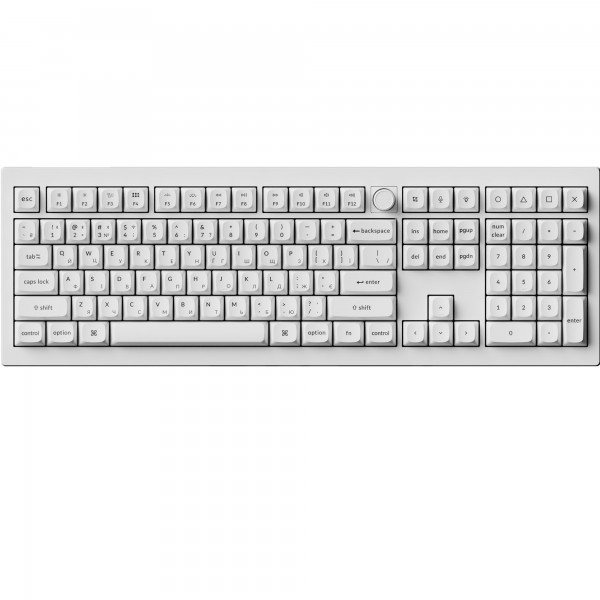 Клавіатура бездротова Keychron V6 Ultra Keychron Red Switch White RGB (V6U-F1-UA)