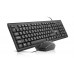 Комплект (клавіатура, миша) REAL-EL Kit 511 Black (EL123100052)