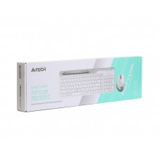 Комплект (клавіатура, миша) бездротовий A4Tech FB2535C Icy White (FB2535C (Icy White))