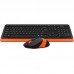 Комплект (клавіатура, миша) бездротовий A4Tech Fstyler FG1010 Orange USB (FG1010 (Orange))