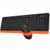 Комплект (клавіатура, миша) бездротовий A4Tech Fstyler FG1010 Orange USB (FG1010 (Orange))