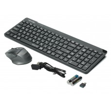 Комплект (клавіатура, миша) бездротовий A4Tech Fstyler FG2400 Air2 Black (FG2400 Air2 (Black)) Комплект (клавіатура, миша) бездротовий A4Tech Fstyler FG2400 Air2 Black (FG2400 Air2 (Black))