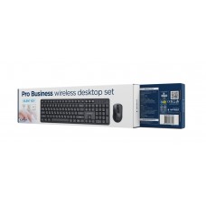 Комплект (клавіатура, миша) бездротовий Gembird KBS-WMS-01-CYRL Black (KBS-WMS-01-CYRL)