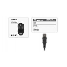 Миша REAL-EL RM-515 Black (EL123200059)