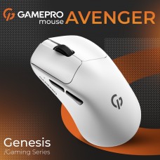 Миша бездротова GamePro Genesis Avenger White (GM096W)