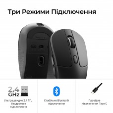 Миша бездротова Keychron M3 WL Black (M3-A23)