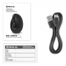 Миша бездротова REAL-EL RM-490W Black (EL123200058)