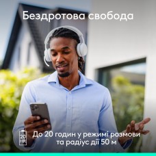 Bluetooth-гарнітура Logitech Zone Wireless 2 ES Off-White (981-001508) Bluetooth-гарнітура Logitech Zone Wireless 2 ES Off-White (981-001508)