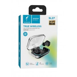 Bluetooth-гарнітура SkyDolphin TWS SL27 Black (SDBTE-000192) Bluetooth-гарнітура SkyDolphin TWS SL27 Black (SDBTE-000192)