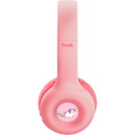 Bluetooth-гарнітура Trust On-ear Nouna Kids, Wireless Pink (25274) (25274_TRUST)