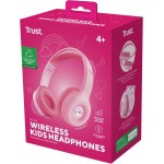 Bluetooth-гарнітура Trust On-ear Nouna Kids, Wireless Pink (25274) (25274_TRUST)