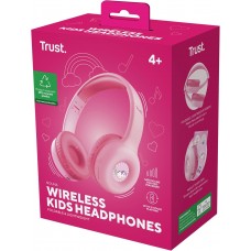Bluetooth-гарнітура Trust On-ear Nouna Kids, Wireless Pink (25274) (25274_TRUST)