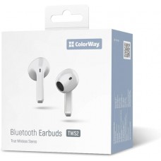 Bluetooth-гарнітура СolorWay Slim TWS-2 Earbuds White (CW-TWS2WT) Bluetooth-гарнітура СolorWay Slim TWS-2 Earbuds White (CW-TWS2WT)