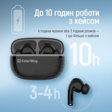 Bluetooth-гарнітура СolorWay Slim TWS-5 Earbuds Black (CW-TWS5BK) Bluetooth-гарнітура СolorWay Slim TWS-5 Earbuds Black (CW-TWS5BK)