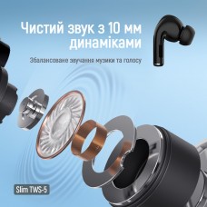 Bluetooth-гарнітура СolorWay Slim TWS-5 Earbuds Black (CW-TWS5BK) Bluetooth-гарнітура СolorWay Slim TWS-5 Earbuds Black (CW-TWS5BK)