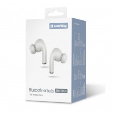 Bluetooth-гарнітура СolorWay Slim TWS-5 Earbuds White (CW-TWS5WT) Bluetooth-гарнітура СolorWay Slim TWS-5 Earbuds White (CW-TWS5WT)