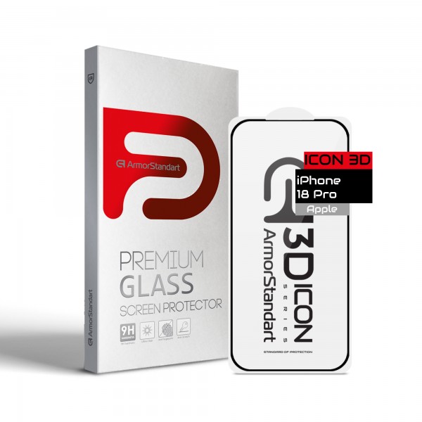 Защитное стекло ArmorStandart Icon 3D для Apple iPhone 18 Pro (ARM91933)