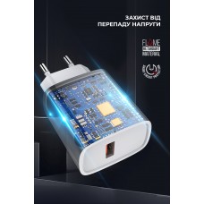 Сетевое зарядное устройство ArmorStandart AR012 1USB 24W 5A + USB-Lightning cable White (ARM69894)