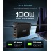 Сетевое зарядное устройство ArmorStandart Resolute Power ARP-131 PD 100W GaN 3Type-C 1USB 5A Black (ARM70024)