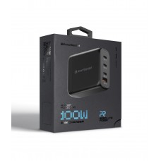 Сетевое зарядное устройство ArmorStandart Resolute Power ARP-131 PD 100W GaN 3Type-C 1USB 5A Black (ARM70024)