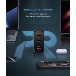 Сетевое зарядное устройство ArmorStandart Resolute Power ARP-131 PD 100W GaN 3Type-C 1USB 5A Black (ARM70024) Сетевое зарядное устройство ArmorStandart Resolute Power ARP-131 PD 100W GaN 3Type-C 1USB 5A Black (ARM70024)