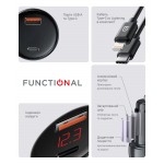 Автомобильное зарядное устройство ArmorStandart AR-C43 1Type-C 1USB PD 30W 3A QC 3.0 Grey + кабель Type-C-Lightning (ARM82462) Автомобильное зарядное устройство ArmorStandart AR-C43 1Type-C 1USB PD 30W 3A QC 3.0 Grey + кабель Type-C-Lightning (ARM82462)