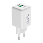 Сетевое зарядное устройство ArmorStandart AR371 30W GaN 1Type-C 1USB 3A White (ARM77549) Сетевое зарядное устройство ArmorStandart AR371 30W GaN 1Type-C 1USB 3A White (ARM77549)