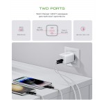 Сетевое зарядное устройство ArmorStandart AR371 30W GaN 1Type-C 1USB 3A White (ARM77549) Сетевое зарядное устройство ArmorStandart AR371 30W GaN 1Type-C 1USB 3A White (ARM77549)