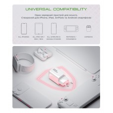 Сетевое зарядное устройство ArmorStandart AR371 30W GaN 1Type-C 1USB 3A White (ARM77549)