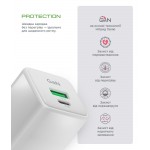 Сетевое зарядное устройство ArmorStandart AR371 30W GaN 1Type-C 1USB 3A White (ARM77549) Сетевое зарядное устройство ArmorStandart AR371 30W GaN 1Type-C 1USB 3A White (ARM77549)