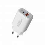 Сетевое зарядное устройство ArmorStandart Poweraze 3A 20W GaN 1Type-C 1USB White (ARM87066) Сетевое зарядное устройство ArmorStandart Poweraze 3A 20W GaN 1Type-C 1USB White (ARM87066)