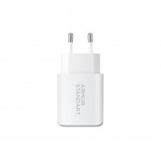 Сетевое зарядное устройство ArmorStandart Poweraze 3A 20W GaN 1Type-C 1USB White (ARM87066)