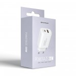 Сетевое зарядное устройство ArmorStandart Poweraze 3A 20W GaN 1Type-C 1USB White (ARM87066) Сетевое зарядное устройство ArmorStandart Poweraze 3A 20W GaN 1Type-C 1USB White (ARM87066)
