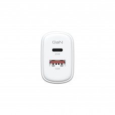 Сетевое зарядное устройство ArmorStandart Poweraze 3A 25W GaN 1Type-C 1USB White (ARM87067)