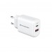 Сетевое зарядное устройство ArmorStandart AR-T202WEU PD 20W GaN 3A 1USB 1Type-C White (ARM89531)