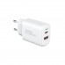 Сетевое зарядное устройство ArmorStandart Poweraze 45W GaN Type-C + USB-A White (ARM90431)