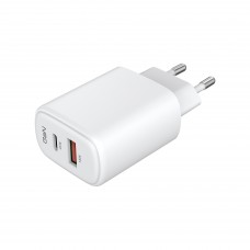 Сетевое зарядное устройство ArmorStandart Poweraze 45W GaN Type-C + USB-A White (ARM90431)