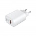 Сетевое зарядное устройство ArmorStandart Poweraze 45W GaN Type-C + USB-A White (ARM90431)