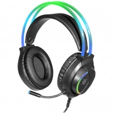 Наушники гарнитура игровая Defender Flame RGB кабель 2 м Black