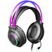 Наушники гарнитура игровая Defender Flame RGB кабель 2 м Black